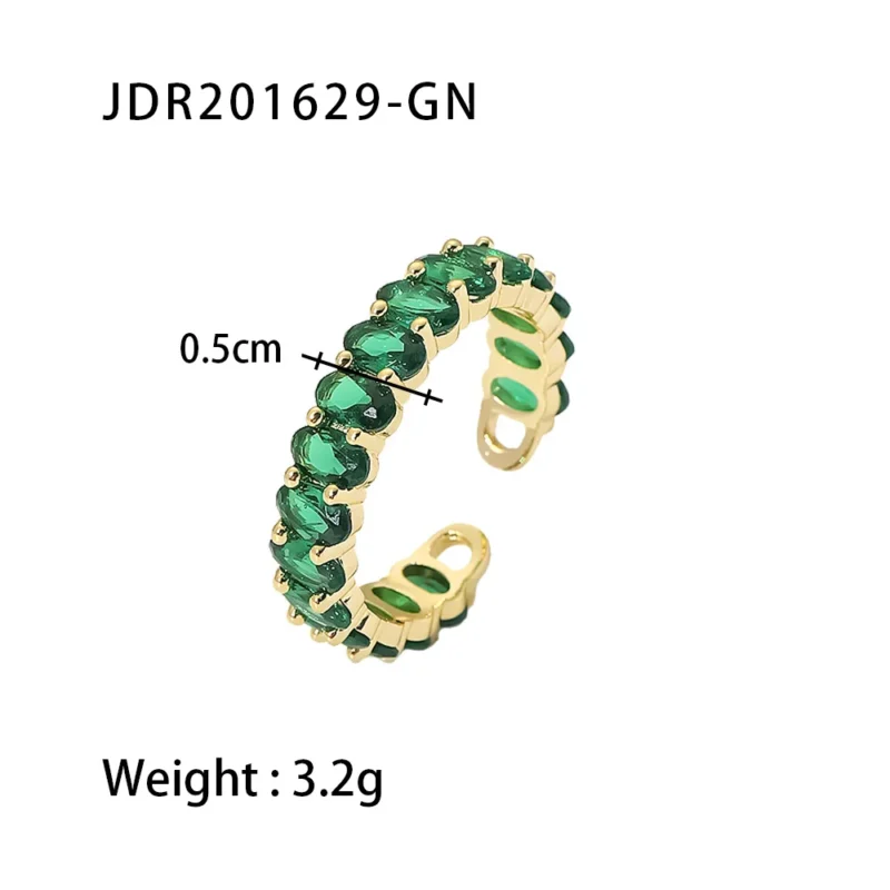 Uworld Chunky Sleek 18K Gold Plated Stainless Steel Ring - Waterproof & Tarnish Resistant for Women - Image 7