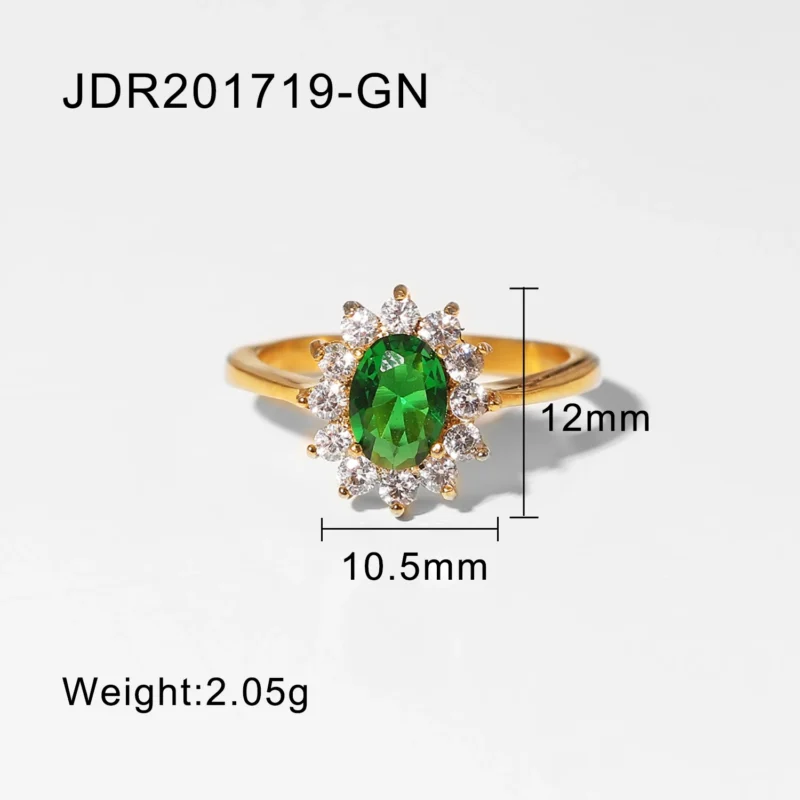 Uworld Chunky Sleek 18K Gold Plated Stainless Steel Ring - Waterproof & Tarnish Resistant for Women - Image 12