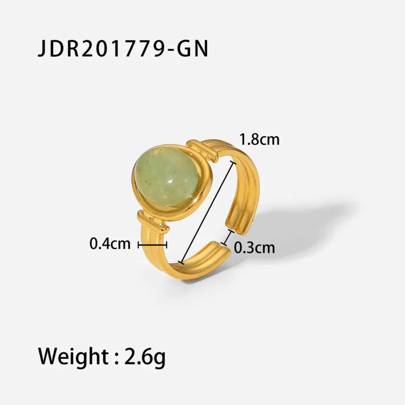 Uworld Chunky Sleek 18K Gold Plated Stainless Steel Ring - Waterproof & Tarnish Resistant for Women - Image 10