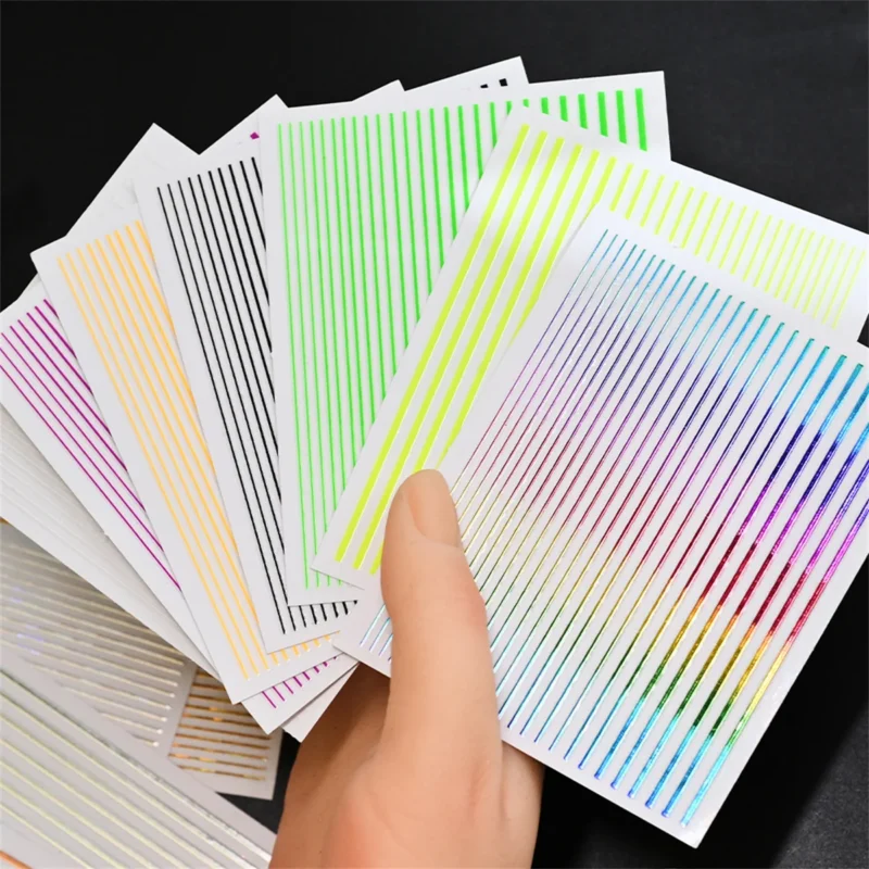 5PCS 3D Gold Silver Nail Stickers | Kawaii Star Heart Decals - Image 7