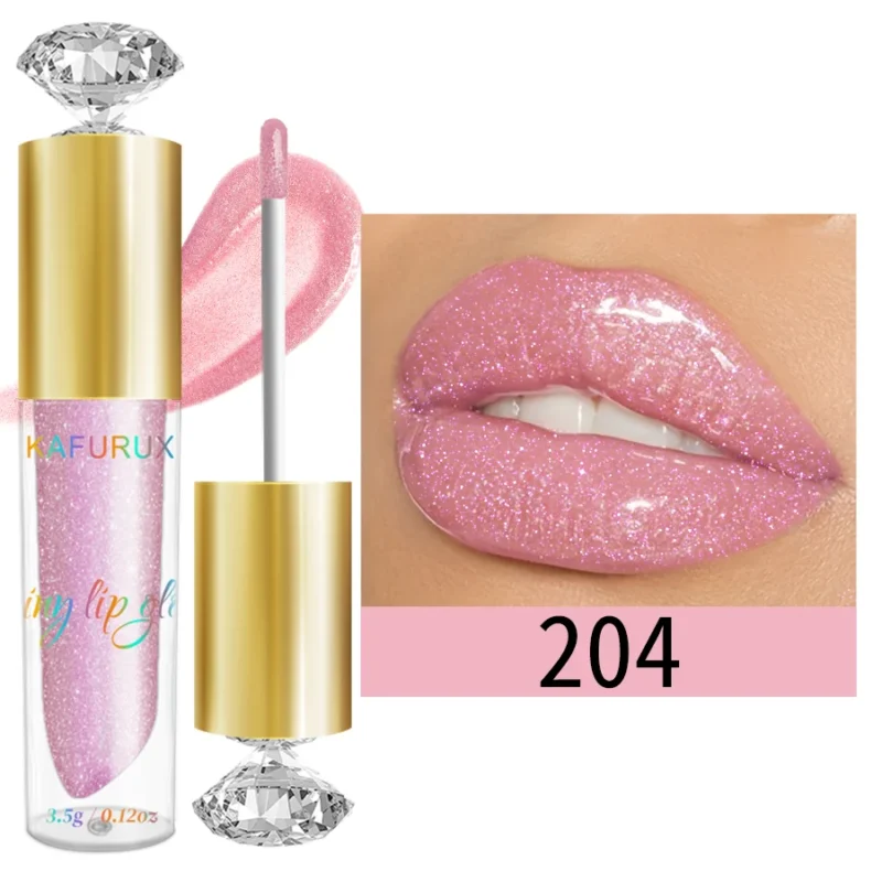 9 Colors Glitter Shimmer Lip Gloss - Moisturizing Liquid Lipstick - Image 3