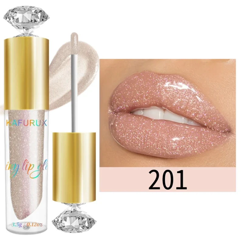 9 Colors Glitter Shimmer Lip Gloss - Moisturizing Liquid Lipstick - Image 9