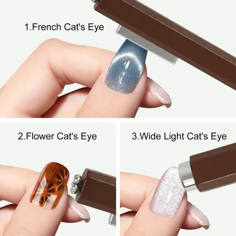 3-in-1 Super Strong Cat Eye Nail Magnetic Stick for Gel Polish - Image 3