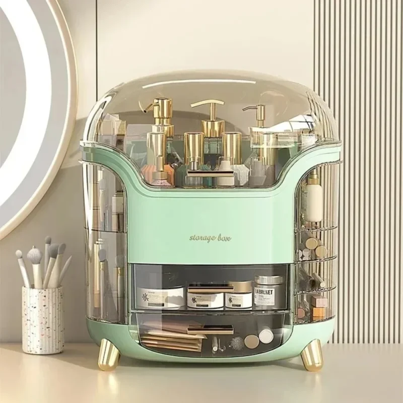 Transparent Dustproof Makeup Organizer - Large Cosmetic & Jewelry Box