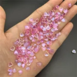 50PCS Kawaii Resin Nail Charms | Cartoon Heart DIY Decals