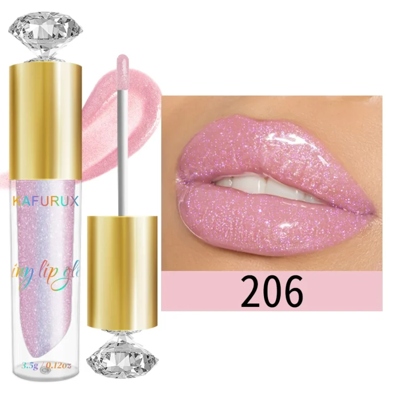 9 Colors Glitter Shimmer Lip Gloss - Moisturizing Liquid Lipstick - Image 8
