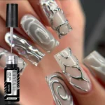 Super Bright Silver Metallic Gel Liner - Nail Polish