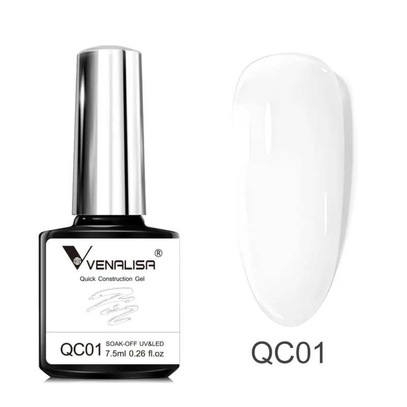VENALISA Quick Construction Gel - Nail Strengthened & Builder | Nude Pink 7.5ml - Image 15