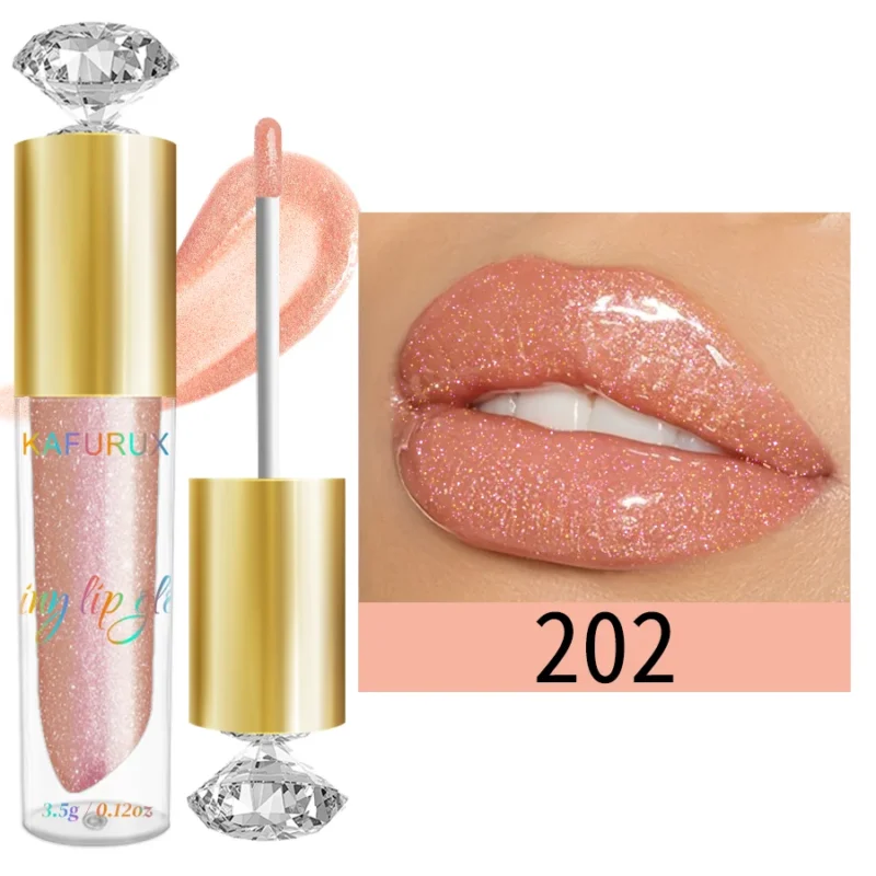 9 Colors Glitter Shimmer Lip Gloss - Moisturizing Liquid Lipstick - Image 10
