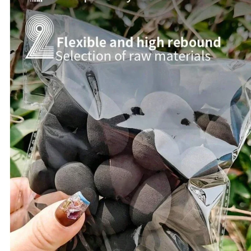 20PCS  Mini Finger Puff Beauty Cosmetic Foundation Cosmetic Sponge Makeup Blender Suitable For Cream & Powder Concealer - Image 6